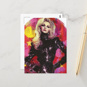 The Rockstar With Blonde Hair Postcard