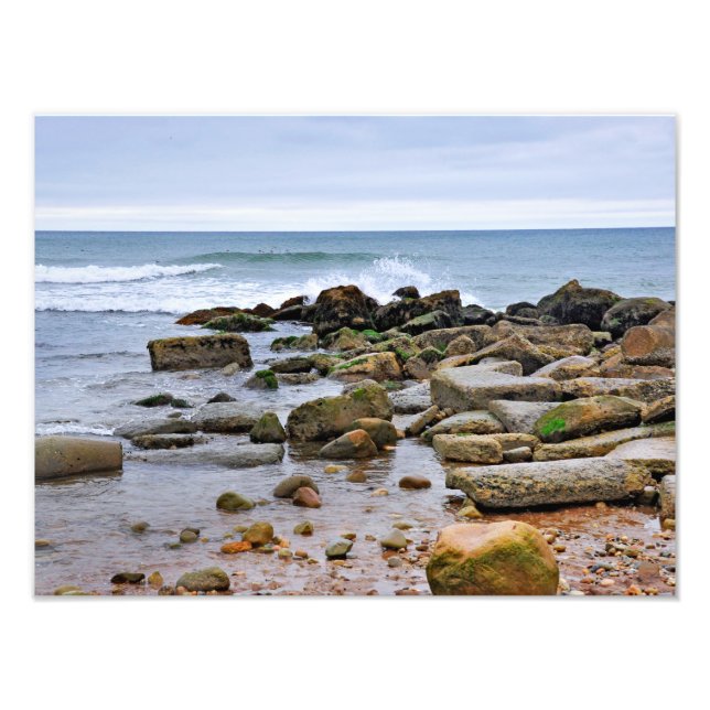 The Rocky Beaches of Montauk, Long Island, NY Photo Print (Front)
