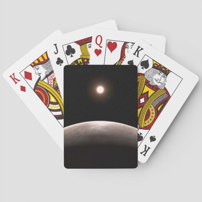 The Rocky Exoplanet Lhs 475 B And Its Host Star. Playing Cards (Back)