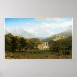 The Rocky Mountains, Lander's Peak 1863 Poster