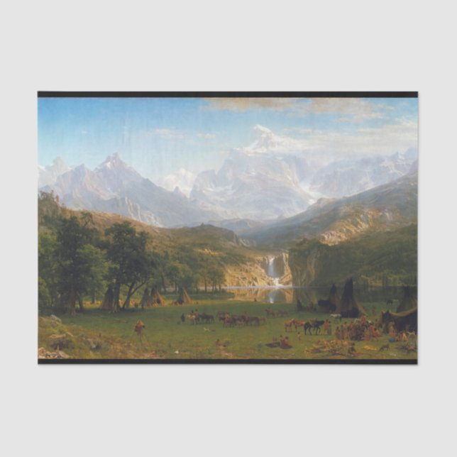 The Rocky Mountains, Lander's Peak Tissue Paper (Front)