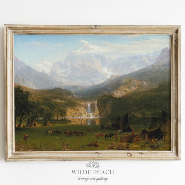 The Rocky Mountains Landers Peak Vintage Painting Poster (Creator Uploaded)