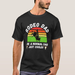 The Rodeo Dad Western Country Vintage Bull Father T-Shirt
