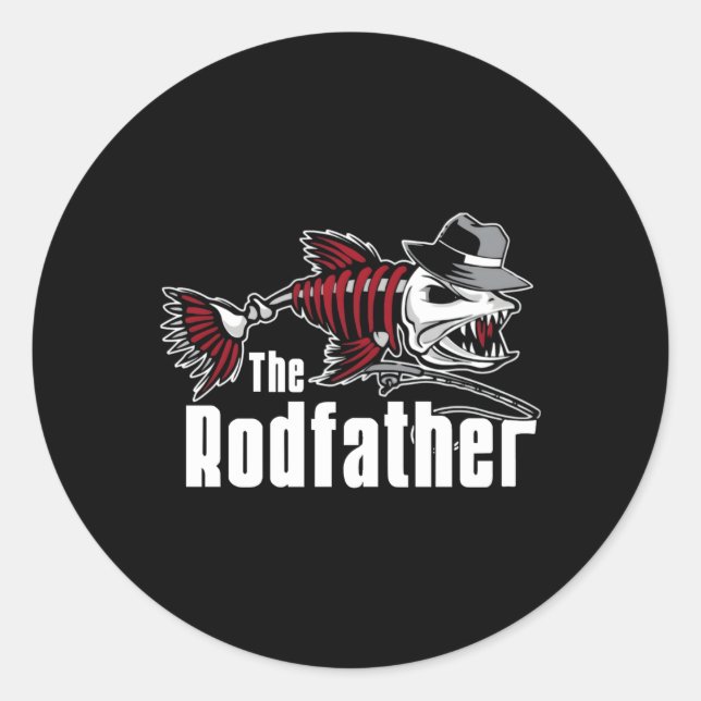 The Rodfather Fishing Classic Round Sticker (Front)
