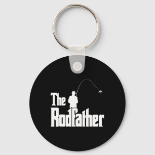 The Rodfather Funny Fisherman T Shirt Sea Key Ring