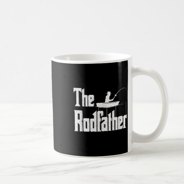 The Rodfather _ Funny Fishing Dad Gift  Coffee Mug (Right)