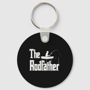 The Rodfather Funny Fishing Dad Gift Key Ring