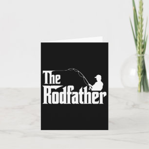 The Rodfather Funny Fishing Dad Humour  Card