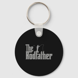 The Rodfather Funny Fishing Lover Rod Fish Dad Fis Key Ring