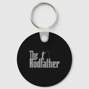 The Rodfather Funny Fishing Lover Rod Fish Dad Fis Key Ring