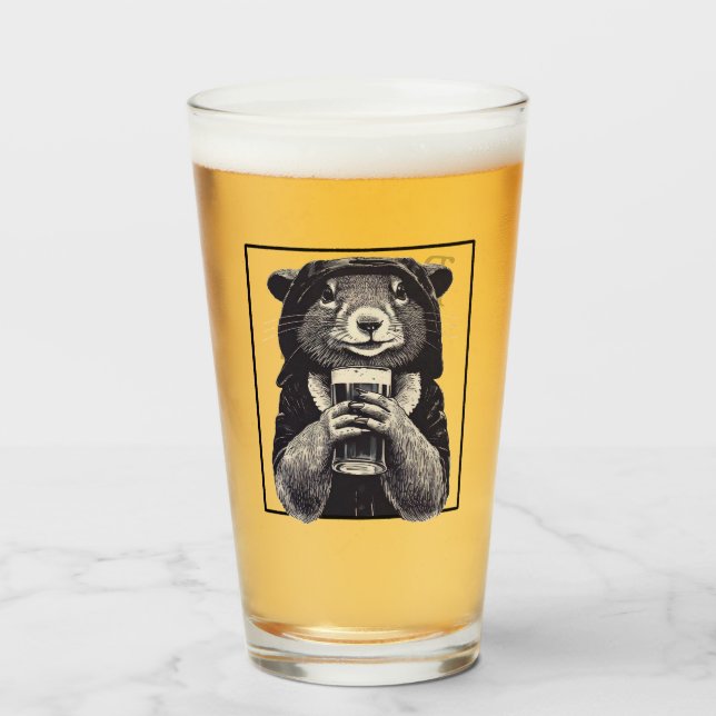 The Rogue Pint Glass (Front Filled)
