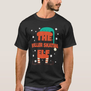 The Roller Skating Elf Christmas Pajama - Roller S T-Shirt