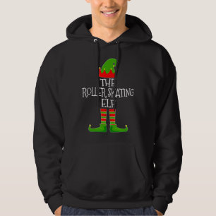 The Roller Skating Elf Cute Group Matching Family Hoodie