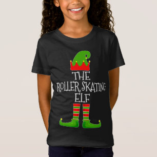 The Roller Skating Elf Cute Group Matching Family T-Shirt