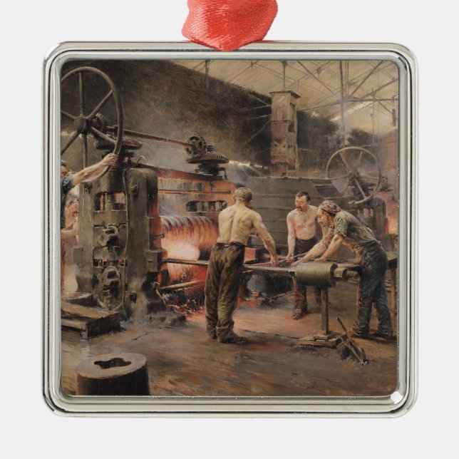 The Rolling Mill Metal Tree Decoration (Front)