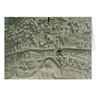 The Roman army crossing the Danube