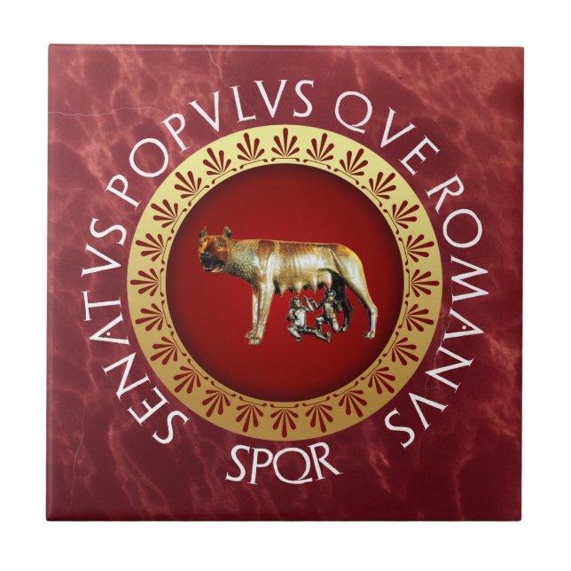 The Roman Capitoline Wolf Tile (Front)