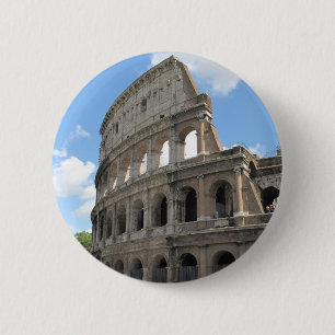 The Roman Colosseum 6 Cm Round Badge