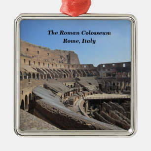 The Roman Colosseum, Rome, Italy Metal Tree Decoration