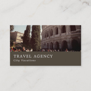 The Roman Colosseum, Travel Agent  Business Card