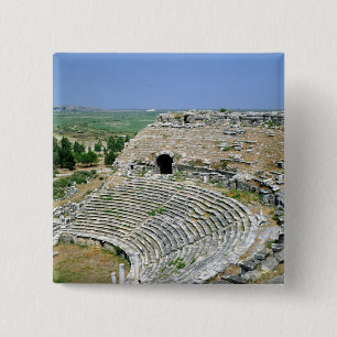 The Roman theatre, 1st-2nd centuries AD 15 Cm Square Badge