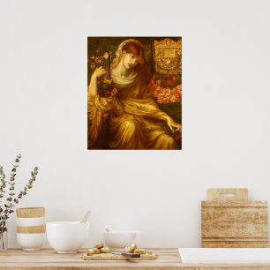 The Roman Widow by Dante Gabriel Rossetti Poster