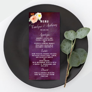 The Romance In Bloom Wedding Collection Menu