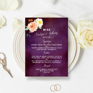The Romance In Bloom Wedding Collection Menu