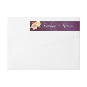 The Romance In Bloom Wedding Collection Wrap Around Label