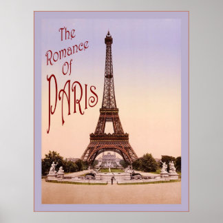 The Romance of Paris ~ Vintage Travel Poster