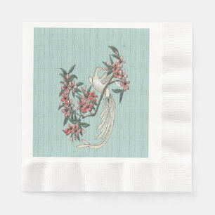 The Romance of Silk Aqua  Napkin