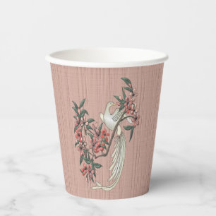 The Romance of Silk Peach Paper Cups