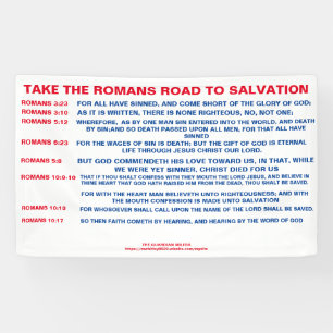 The Romans Road to Salvation Banner