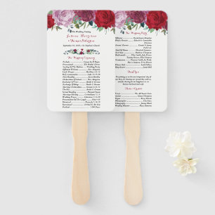 The Romantic Floral Wedding Collection Hand Fan