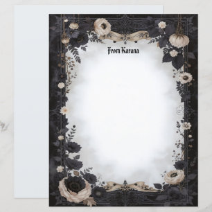 The Romantic Goth Stationery Paper