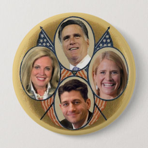The Romney Ryan Team 10 Cm Round Badge