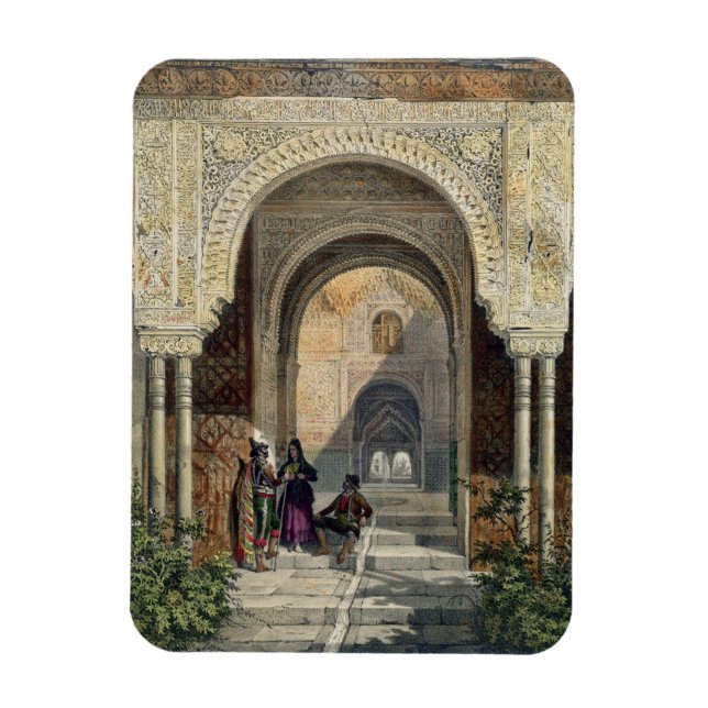 The Room of the Two Sisters in the Alhambra, Grana Magnet (Vertical)