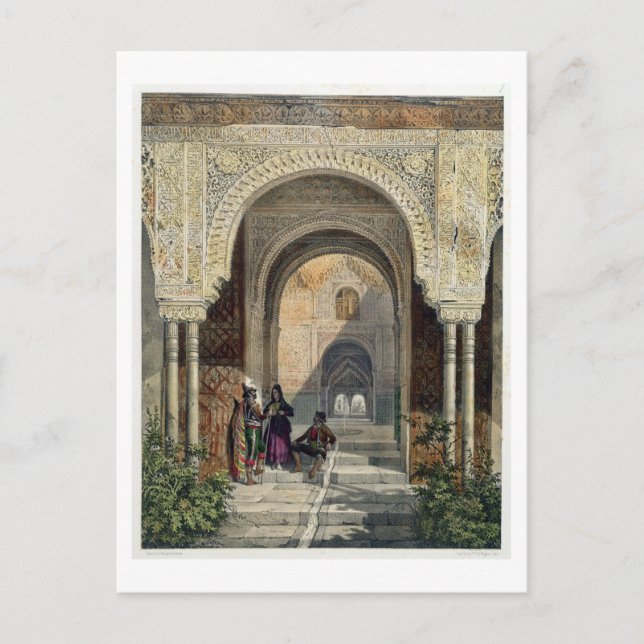 The Room of the Two Sisters in the Alhambra, Grana Postcard (Front)