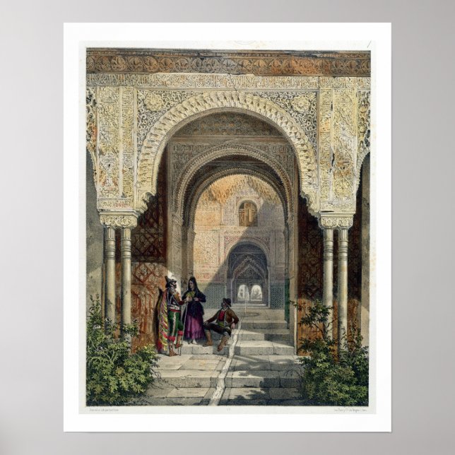 The Room of the Two Sisters in the Alhambra, Grana Poster (Front)