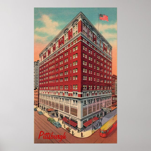 The Roosevelt Hotel Vintage Poster (Front)