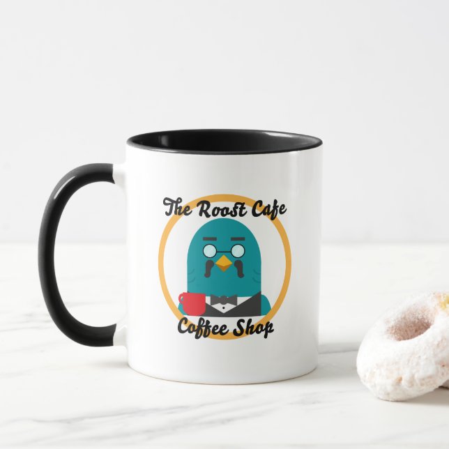 The Roost Cafe Mug (With Donut)