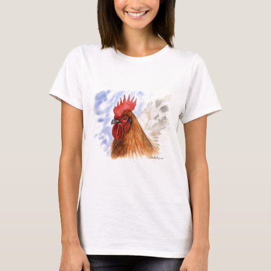The Rooster design by Schukina A087 T-Shirt