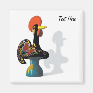 The rooster of Barcelos Magnet customisable
