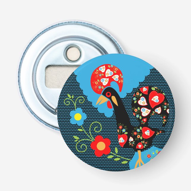 The Rooster of Portugal Bottle Opener (Front)