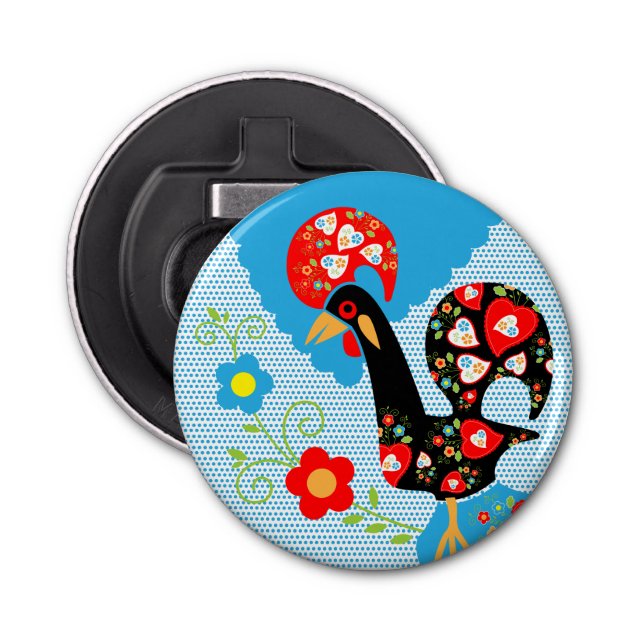 The Rooster of Portugal Bottle Opener (Front)