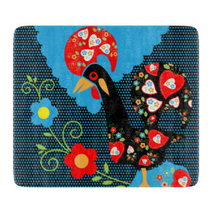 The Rooster of Portugal Cutting Board