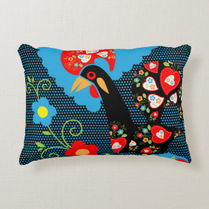 The Rooster of Portugal  Decorative Cushion