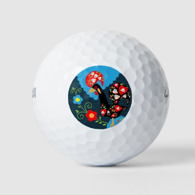 The Rooster of Portugal Golf Balls (Front)
