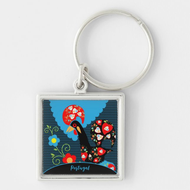 The Rooster of Portugal Key Ring (Front)