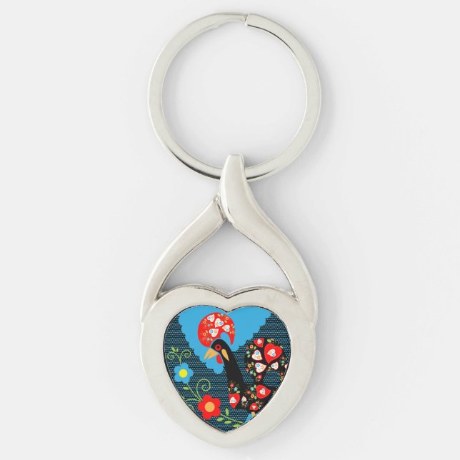 The Rooster of Portugal  Key Ring (Front)